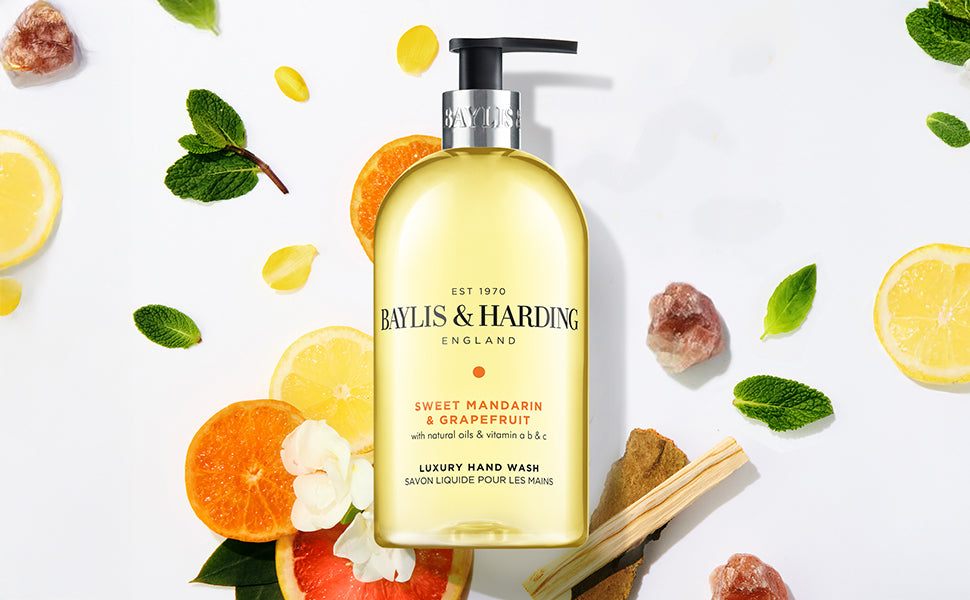Baylis &amp; Harding ტკბილი მანდარინი და გრეიფრუტი- ხელის საპონი (500 მლ)