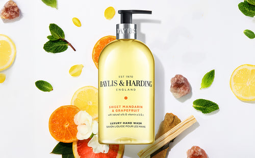 Baylis &amp; Harding ტკბილი მანდარინი და გრეიფრუტი- ხელის საპონი (500 მლ)